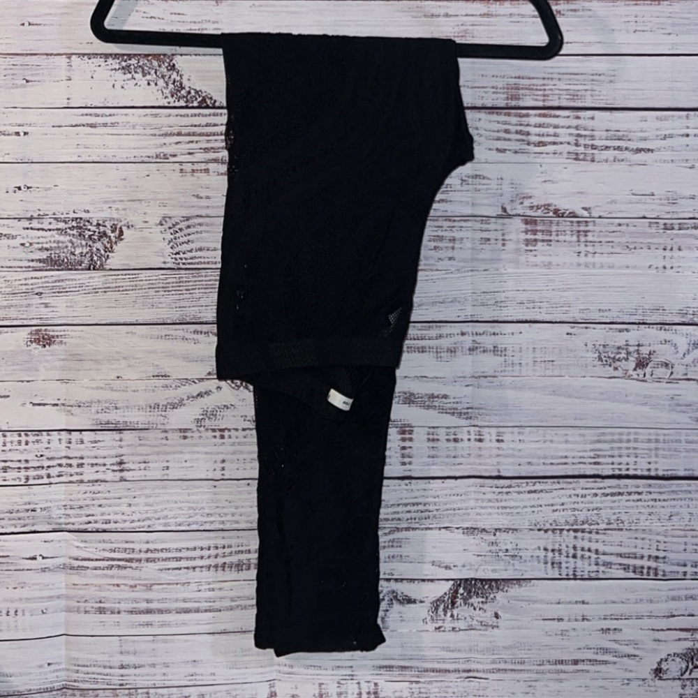 Style Tree Sheer Lace Pattern Leggings